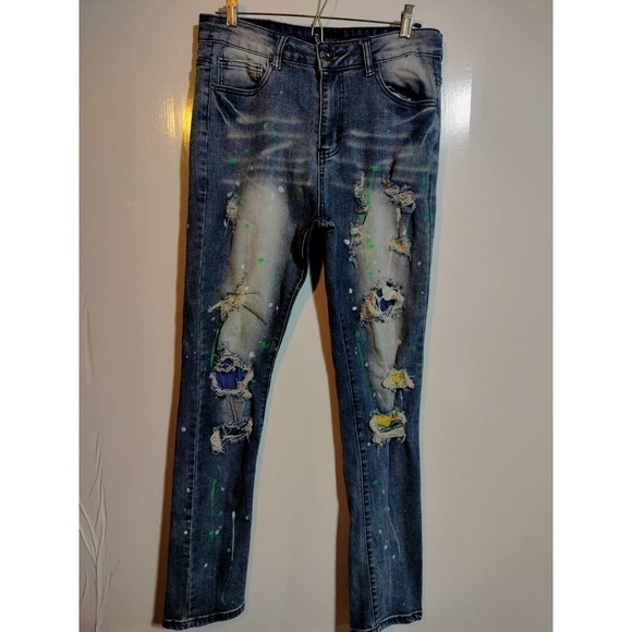 Waimea Other - WAIMEA skinny fit destructed destroyed jeans youth size 20